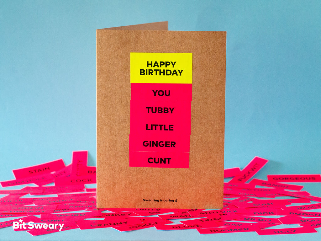 BitSweary Rude Cunt Gift Wrapping Paper & Rude Cards